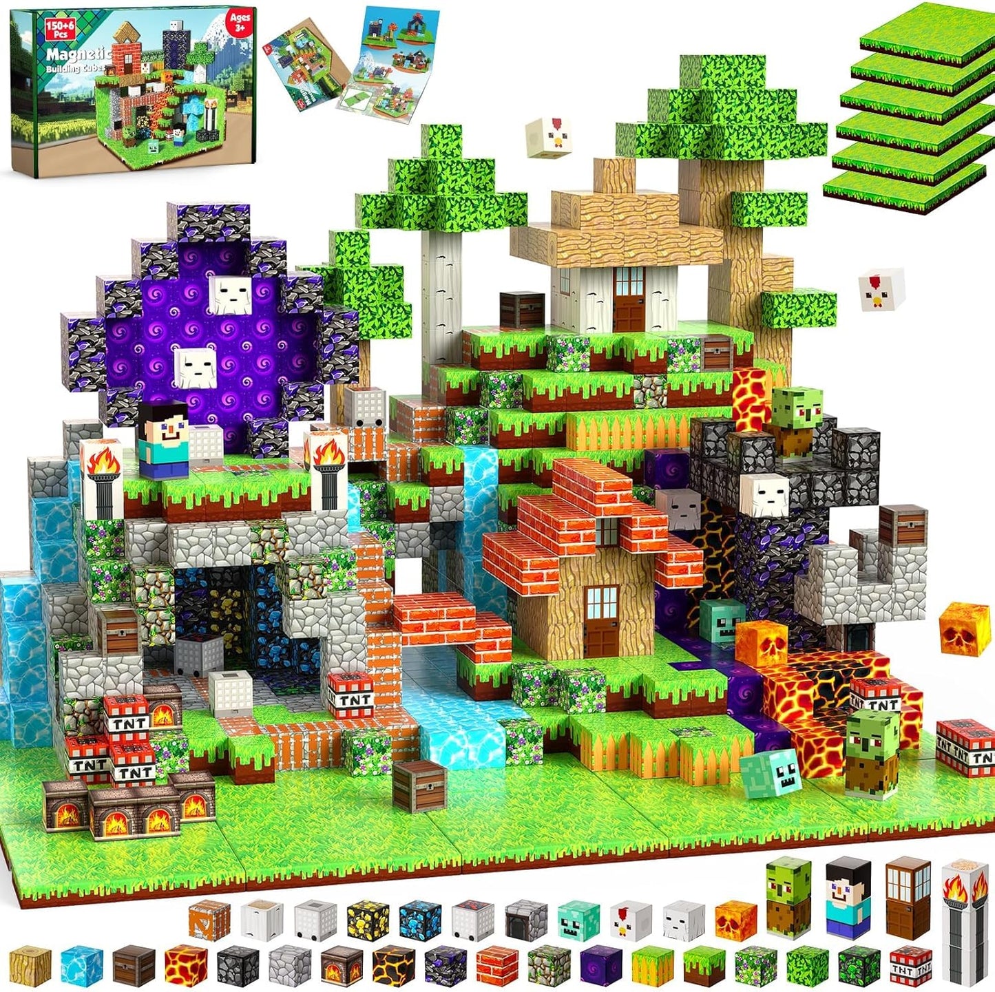 150 PCS Magnetic Blocks for Kids - Perfect STEM Learning Toy