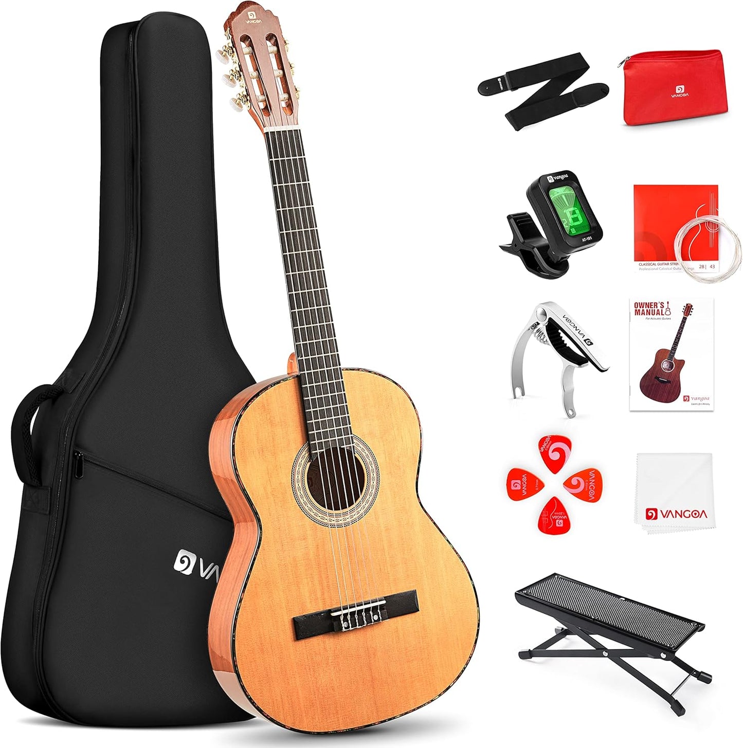 Vangoa 39in Full Size Classical Guitar - Ideal for Adult Beginners!