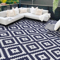 Mattitude Waterproof Outdoor Rug 8x10 ft Reversible Patio Rug