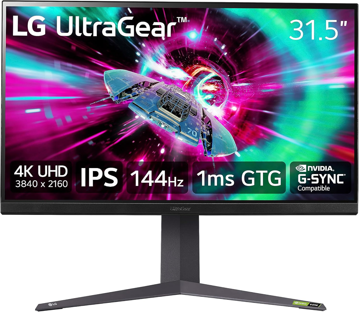 LG 32 4K Gaming Monitor - Ultra-Fast 144Hz Refresh Rate