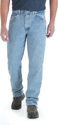 Wrangler Men's Big Rugged Wear Stretch Jean - Comfortable, Durable Fit
