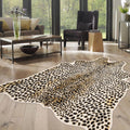 Cheetah Print Rug 5.2x7 Soft Faux Animal Skin for Living Room