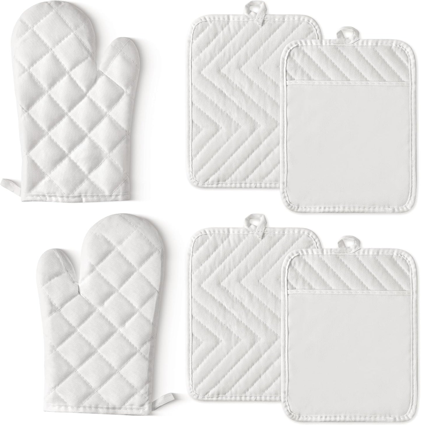 6-Pc Heat Resistant BBQ Set - White