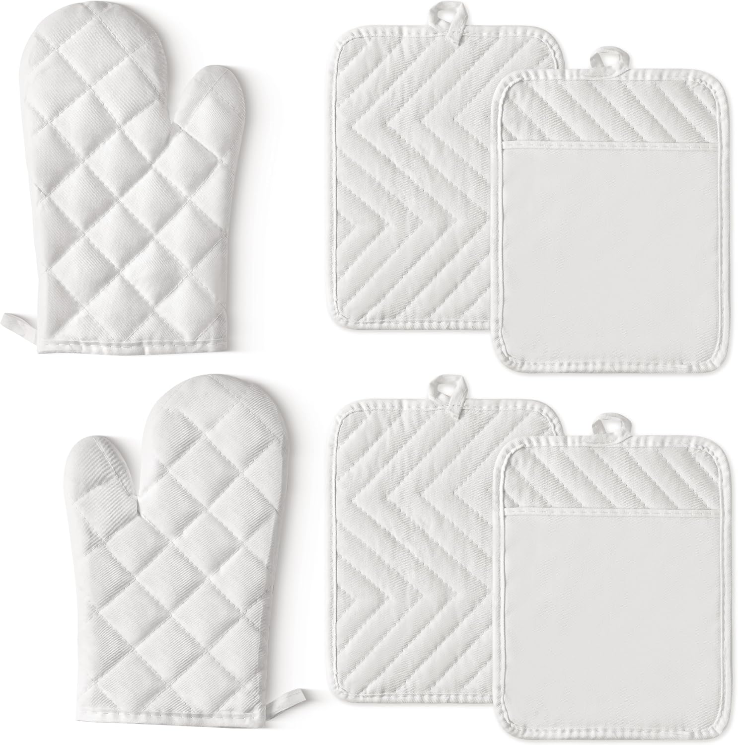 6-Pc Heat Resistant BBQ Set - White