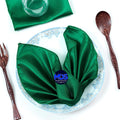 MDS Christmas Satin Cloth Napkins 12 x 12 in Pack of 200 - Emerald