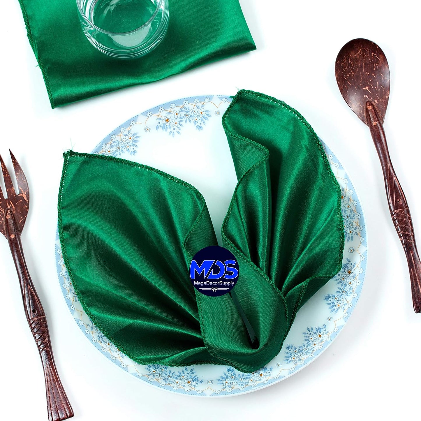 MDS Christmas Satin Cloth Napkins for Elegant Holiday Dining