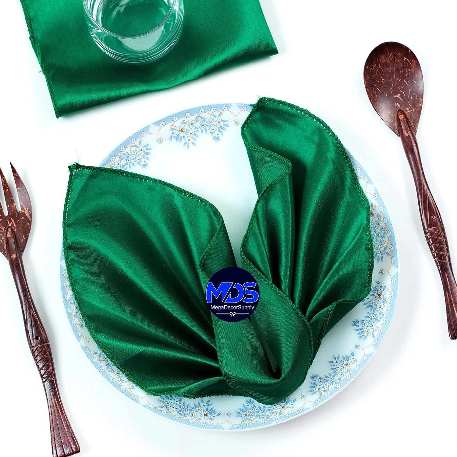 MDS Christmas Satin Cloth Napkins for Elegant Holiday Dining