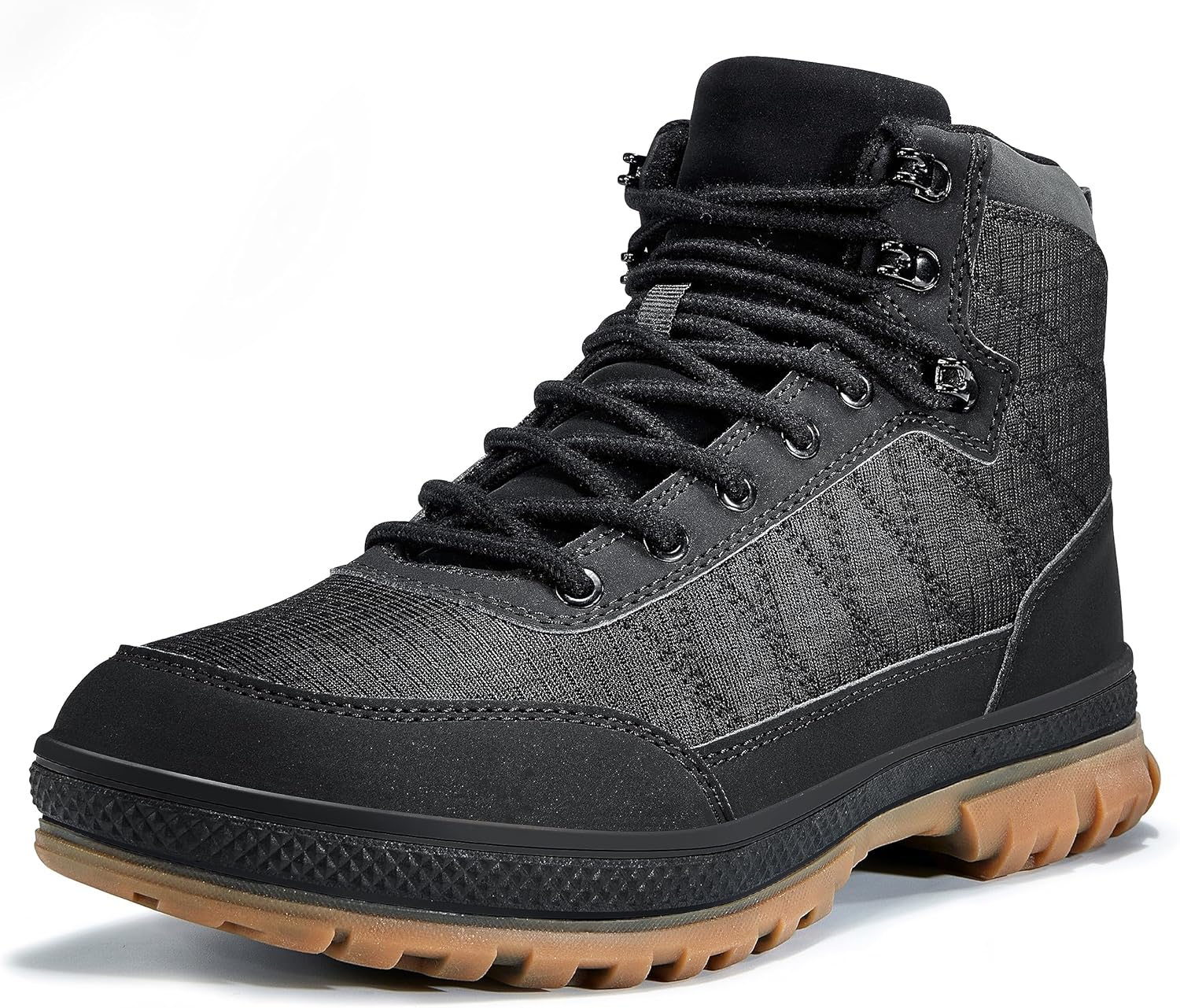 Wondamo Men's Snow Boots Lightweight Waterproof Winter Shoes