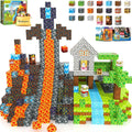 100PCS Magnetic Blocks Build Mine Magnet World Forest & Lava Set