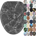 Sanilo Soft Close Toilet Seat ELONGATED in Marble Gray Design