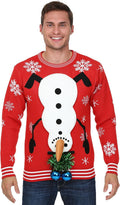 3D Snowman Balls Ugly Christmas Sweater - Fun Costumes