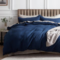 Cotton Waffle Duvet Cover Set California King - Soft Breathable