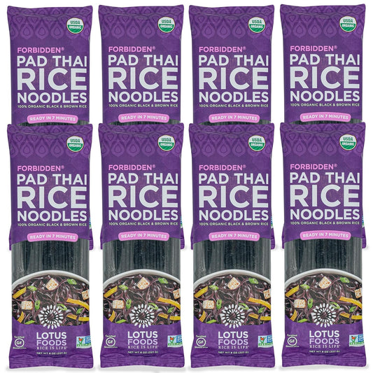Organic Forbidden Rice Pad Thai Noodles - Gluten Free & Vegan