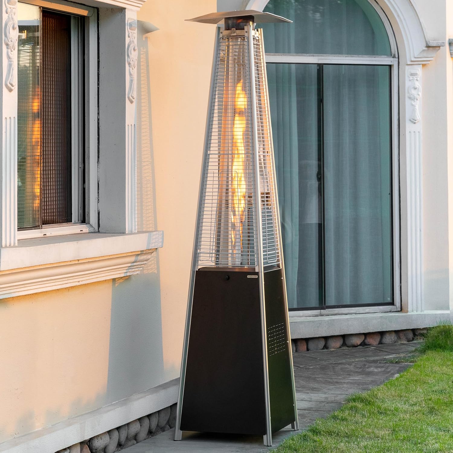 Nuu Garden 48,000 BTU Pyramid Patio Heater - Portable & Stylish Outdoor Warmth!