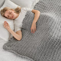 Chenille Chunky Knit Blanket Throw 50x60 in - Tighter Handmade Cozy