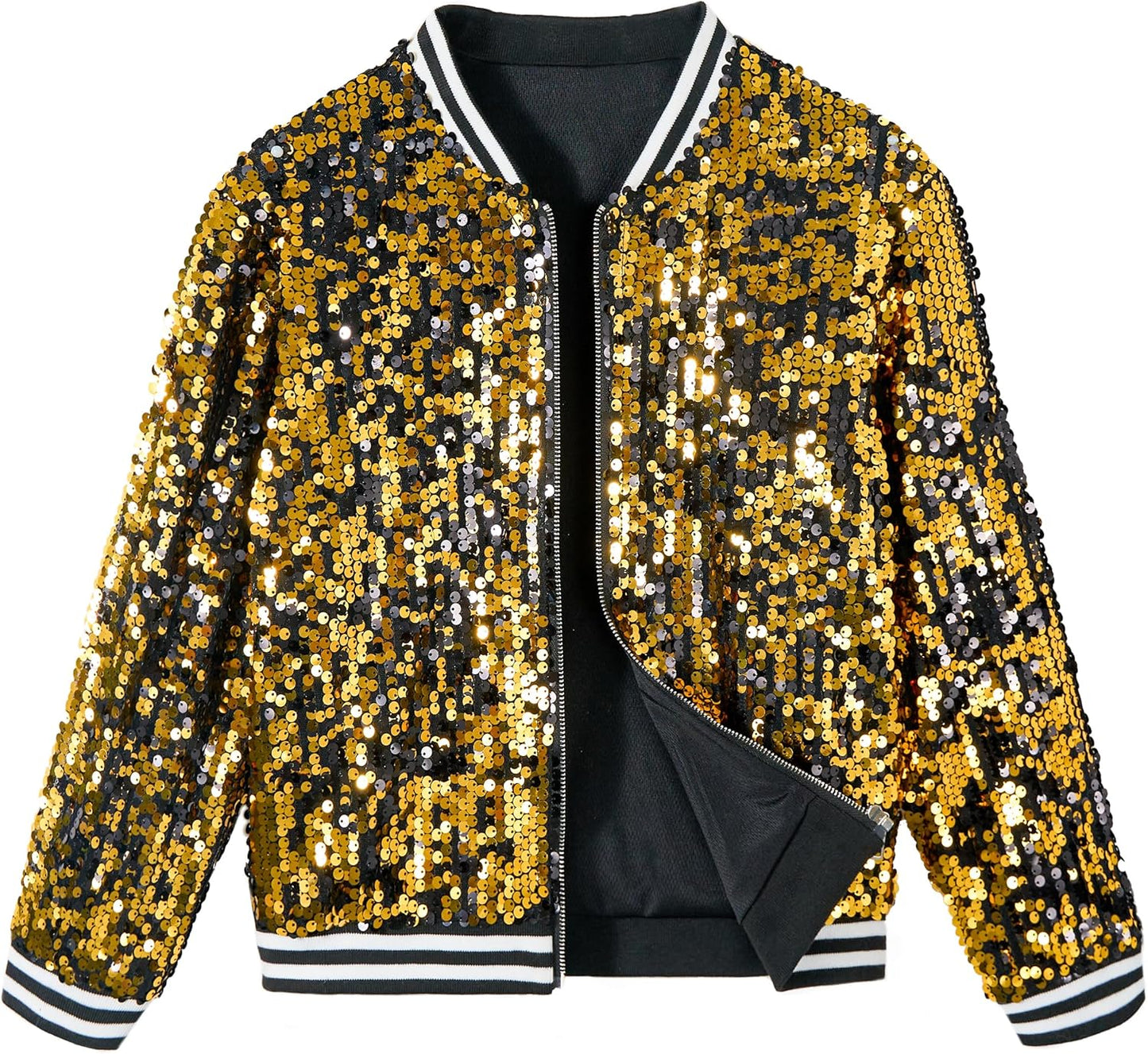 LOLANTA Girls Sequin Jacket: Stylish Bomber for All Occasions