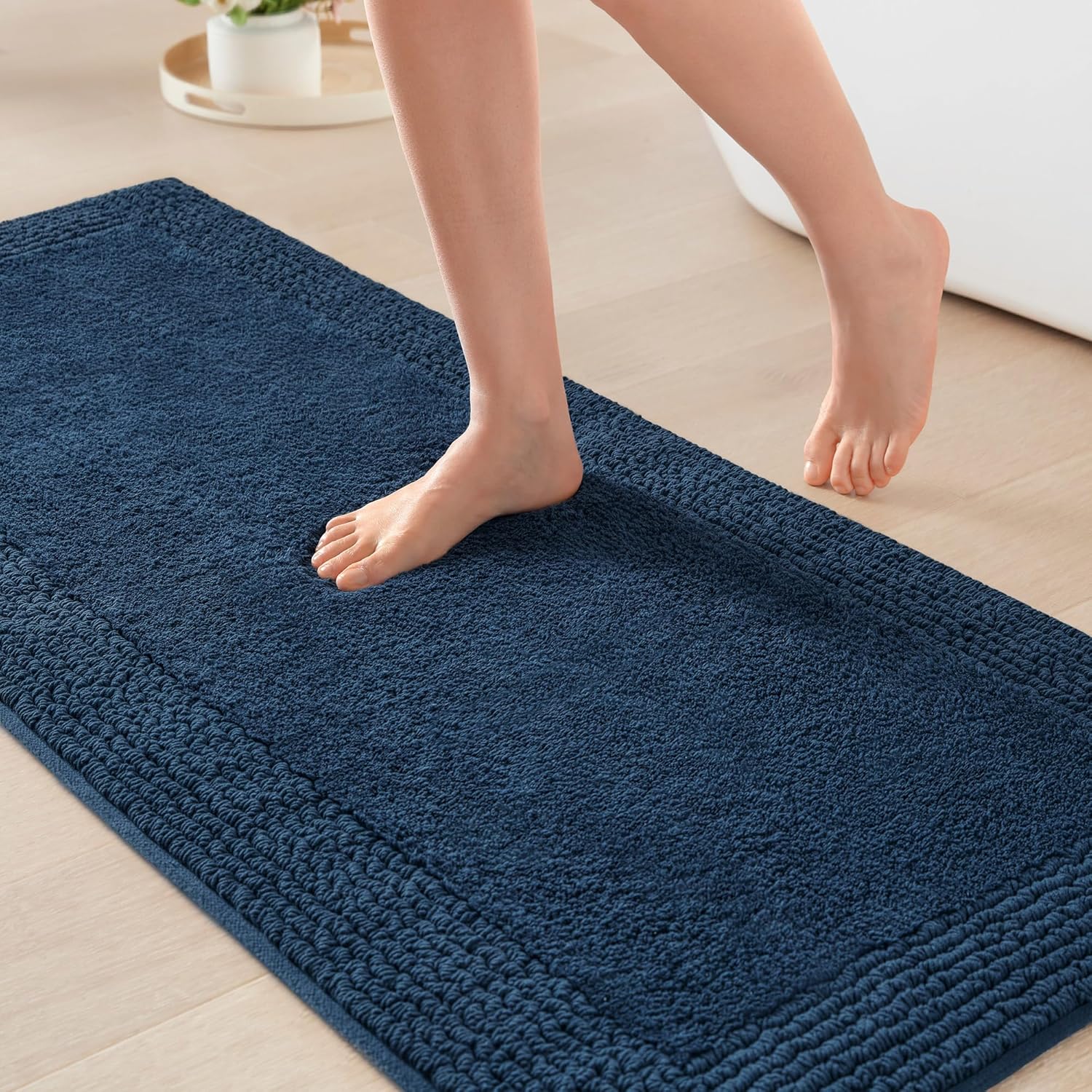 Madison Park Splendor Reversible Cotton Tufted Bath Rug 24x60