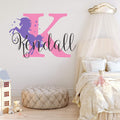 Nursery Unicorn Custom Wall Decal Sticker - Personalized Name XL