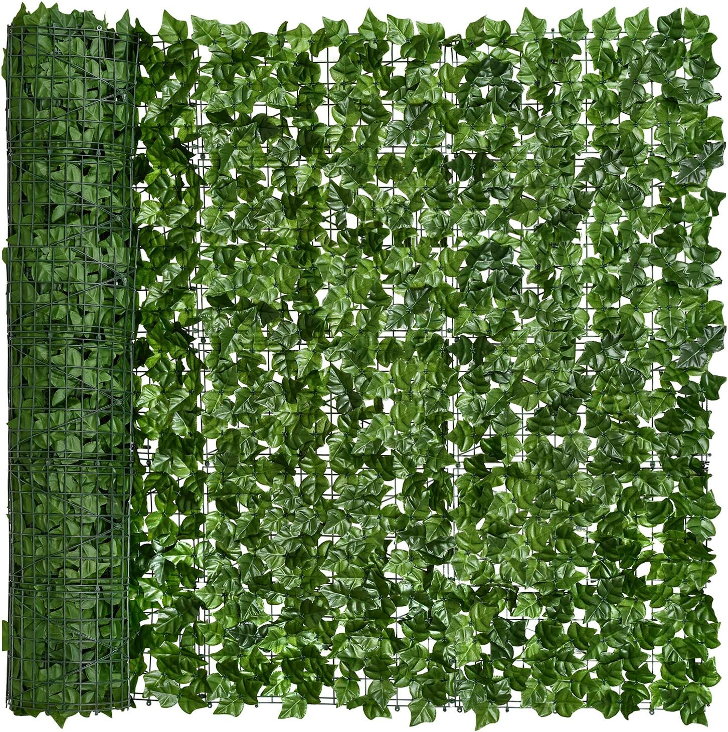 Artificial Faux Ivy Hedge Privacy Fence for Outdoor Decor