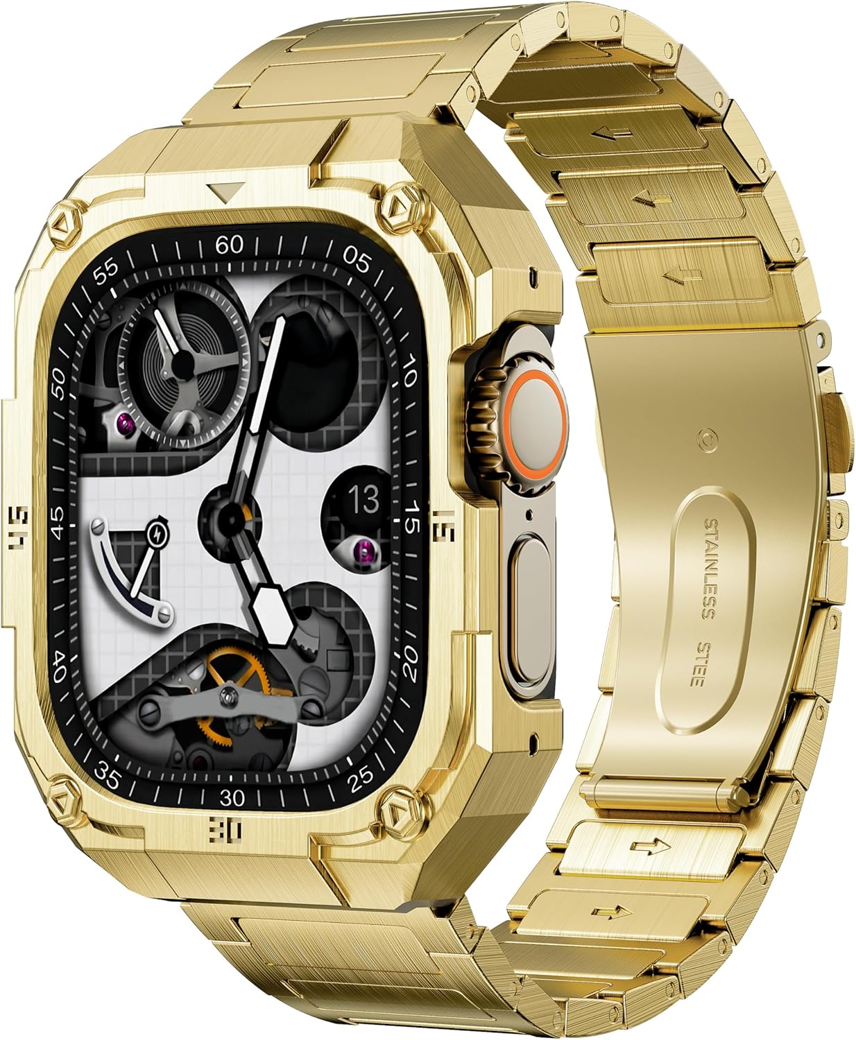 Stainless Steel Case and Band for Apple Watch Ultra Series 1-3