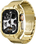 Stainless Steel Case and Band Compatible for Apple Watch - Rugged