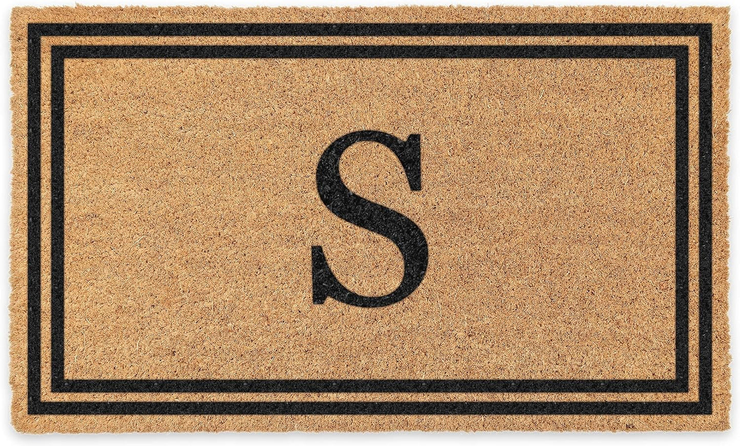 Personalized Coco Coir Door Mat with Monogram for Home Use