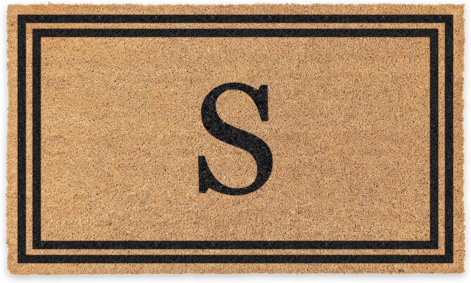 Personalized Coco Coir Door Mat with Monogram for Home Use