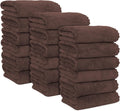18 Pack Hand Towels 16 x 28 in Wood Brown - Quick Drying Microfiber
