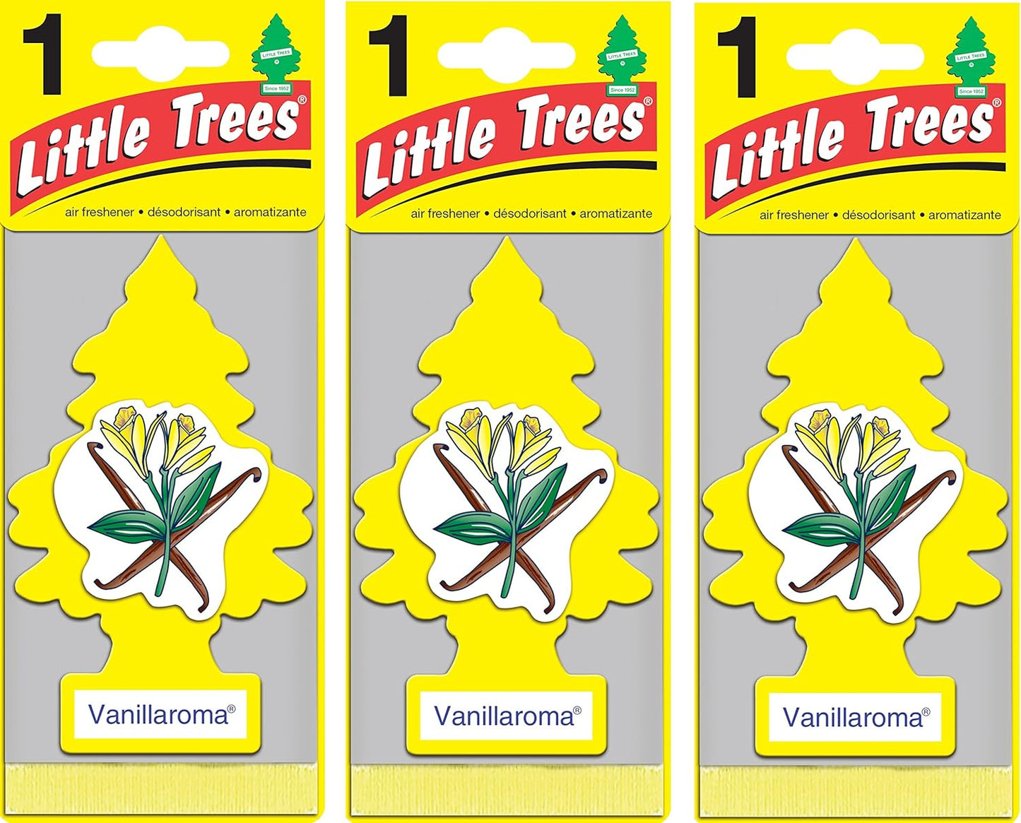 Vanillaroma Car Air Fresheners | 3 Pack