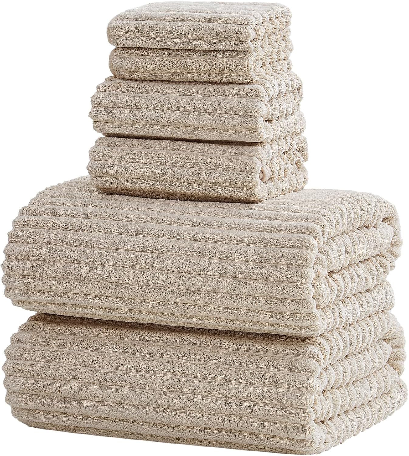 6-Piece Bath Towel Set for Ultimate Softness and Absorbency