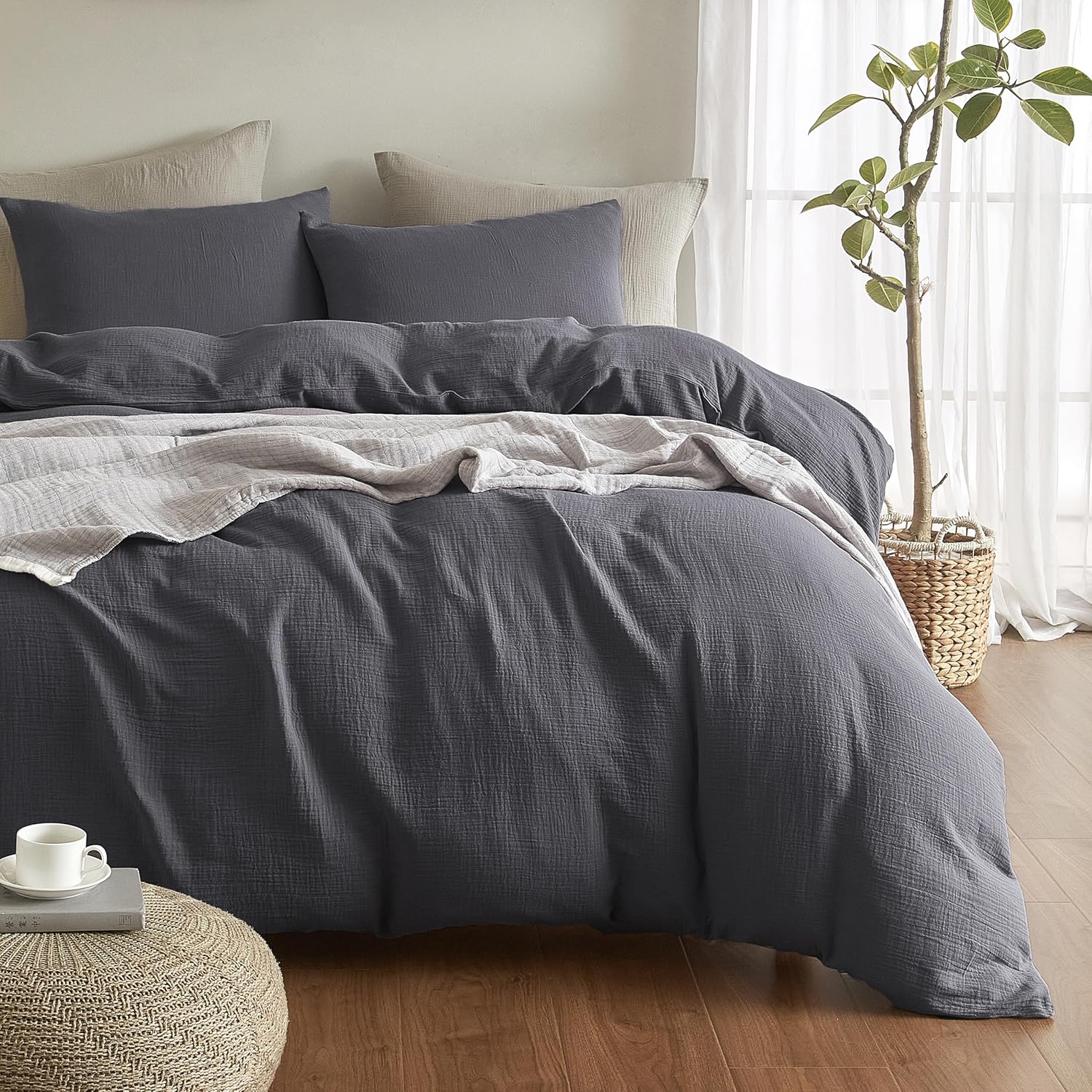 Muslin Duvet Cover Queen Size Set for Ultimate Comfort