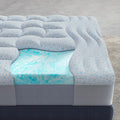 Dual Layer 4 in Cooling Memory Foam Mattress Topper Twin XL - Pain