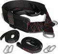Sled Pulling Belt Adjustable Closure with 2 Straps & 4 Hooks