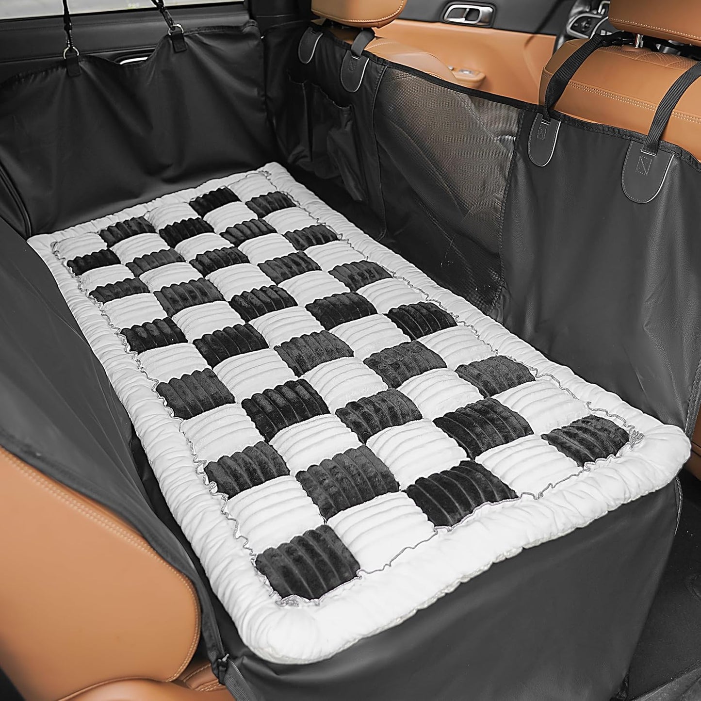 Backseat Dog Bed Mat for Car - Non-Slip Soft Cozy Blanket