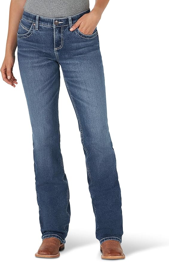 Wrangler Women's Q-Baby Mid Rise Boot Cut Ultimate Riding Jean Review