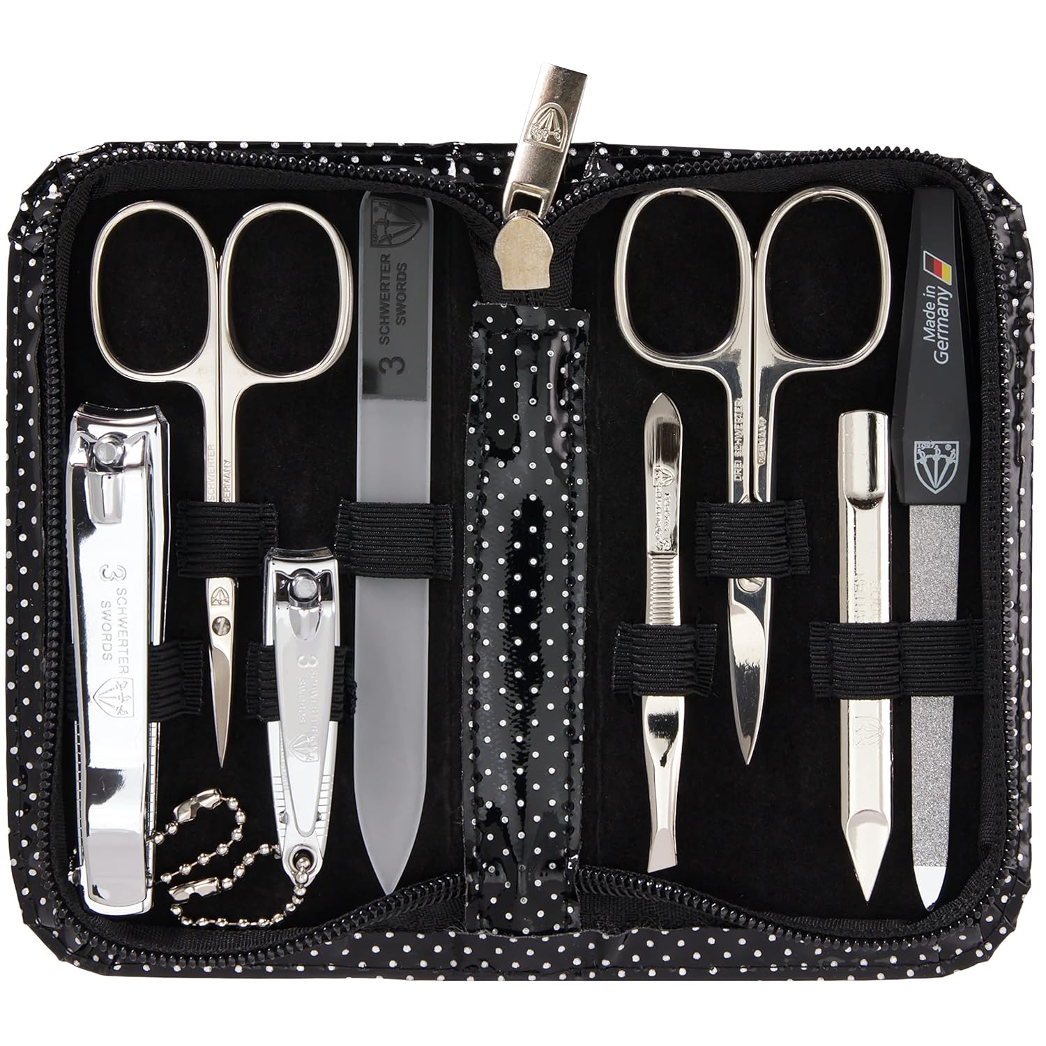 3 Swords Germany 8 Piece Manicure Pedicure Grooming Kit Set