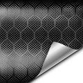 V2 Hex Carbon Black Vinyl Car Wrap 25ft x 5ft - Satin Hex Texture