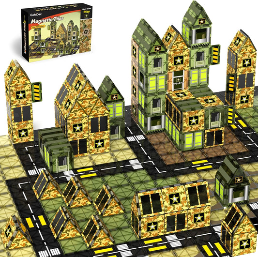 STEM Magnetic Army Building Blocks - 100 PCS