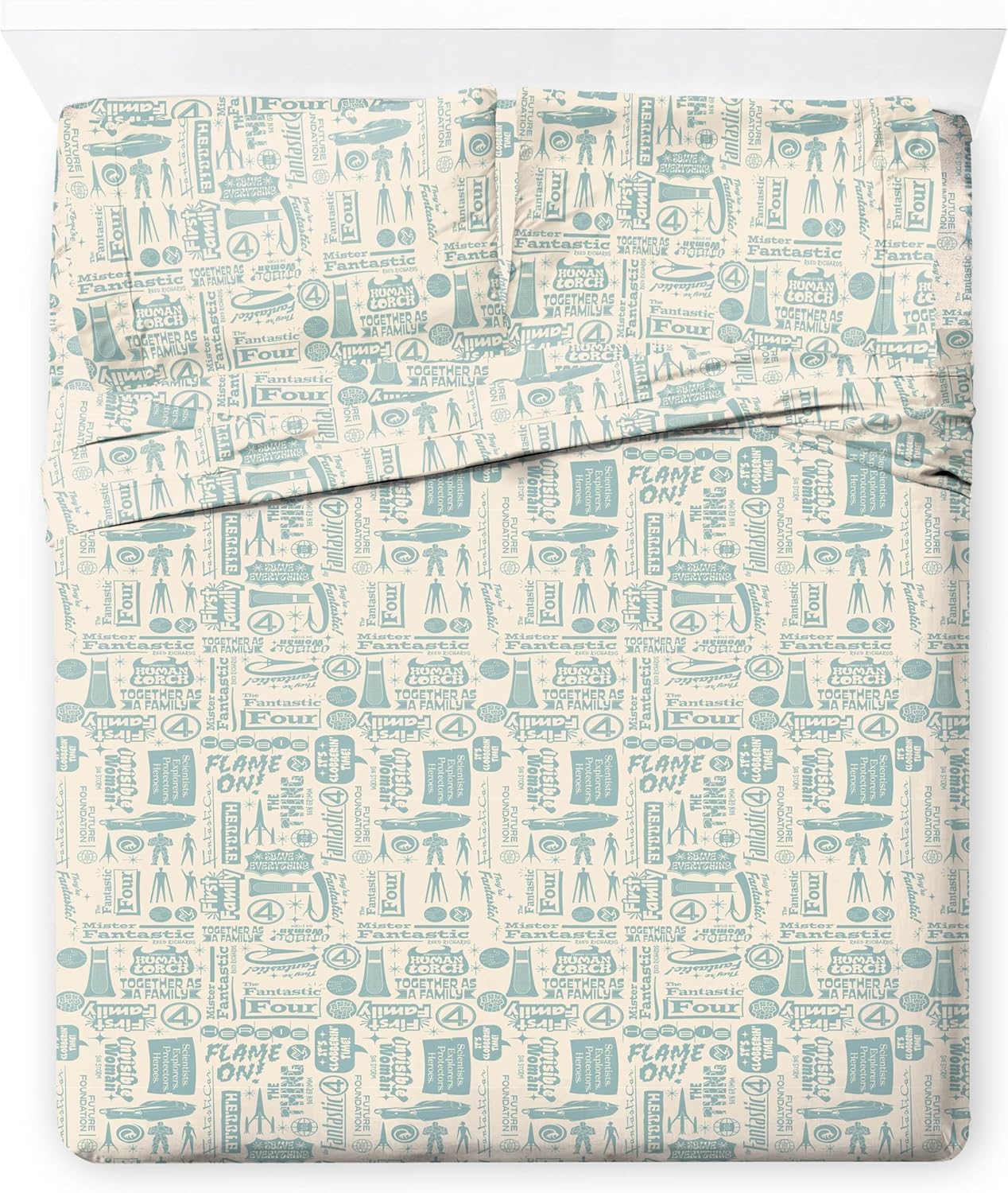 Fantastic Four Sheet Set - Ultra-Soft Bedding for Kids' Rooms