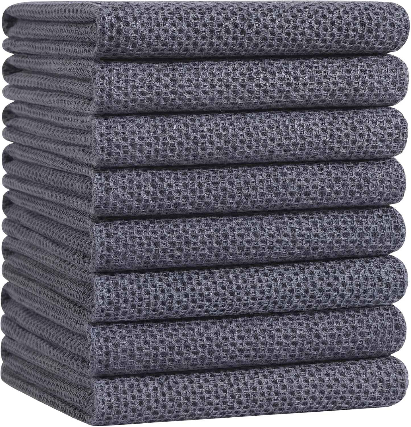 Homaxy 100% Cotton Oversized Waffle Weave Kitchen Towels