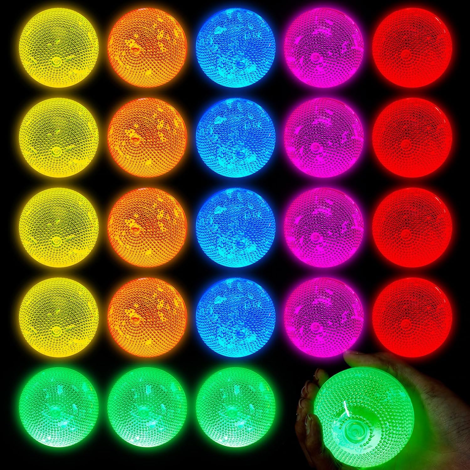 Glow in The Dark Balls for Parties and Events - 36 Pcs Set