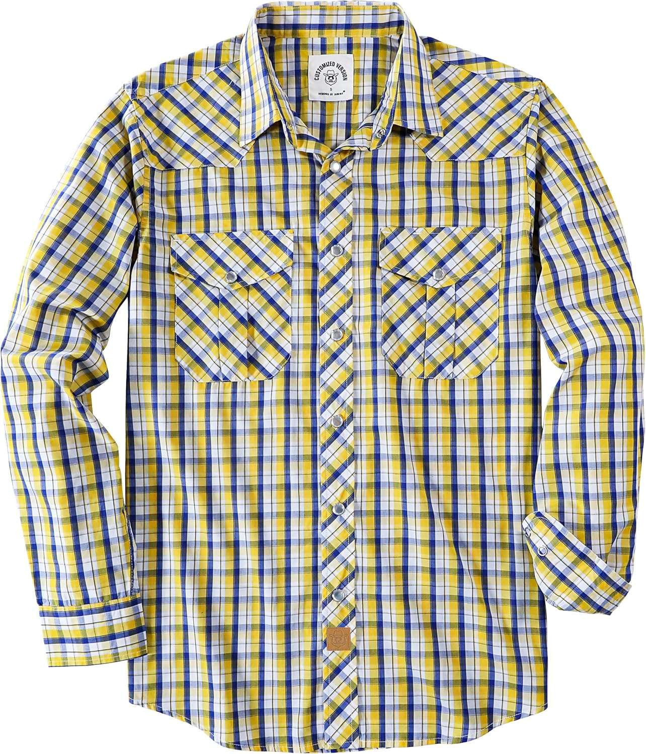 Dubinik Pearl Snap Shirts for Men: Vintage Casual Plaid Style