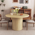 Round Dining Table for 4 - Modern Farmhouse 47 in Circle Table
