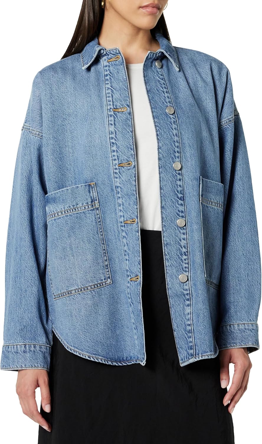 Pilar Long Denim Shirt Jacket: Elevate Your Wardrobe Staples