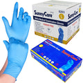 SunnyCare 1000 8203 Blue Nitrile Medical Exam Gloves Large