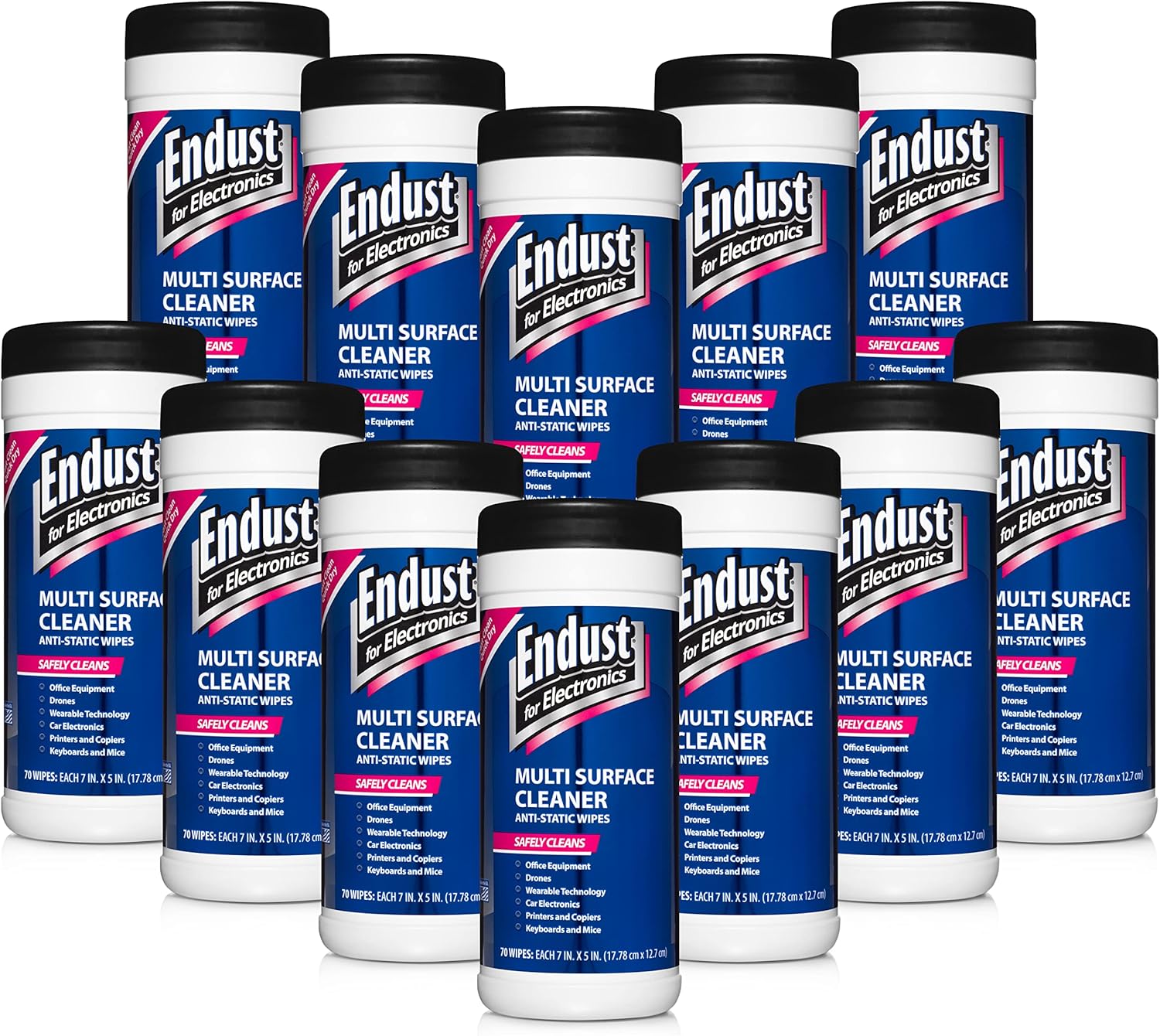 Endust Electronics Cleaning Wipes for Streak-Free Screens