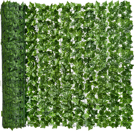 DearHouse Artificial Faux Ivy Hedge for Privacy Fence Wall