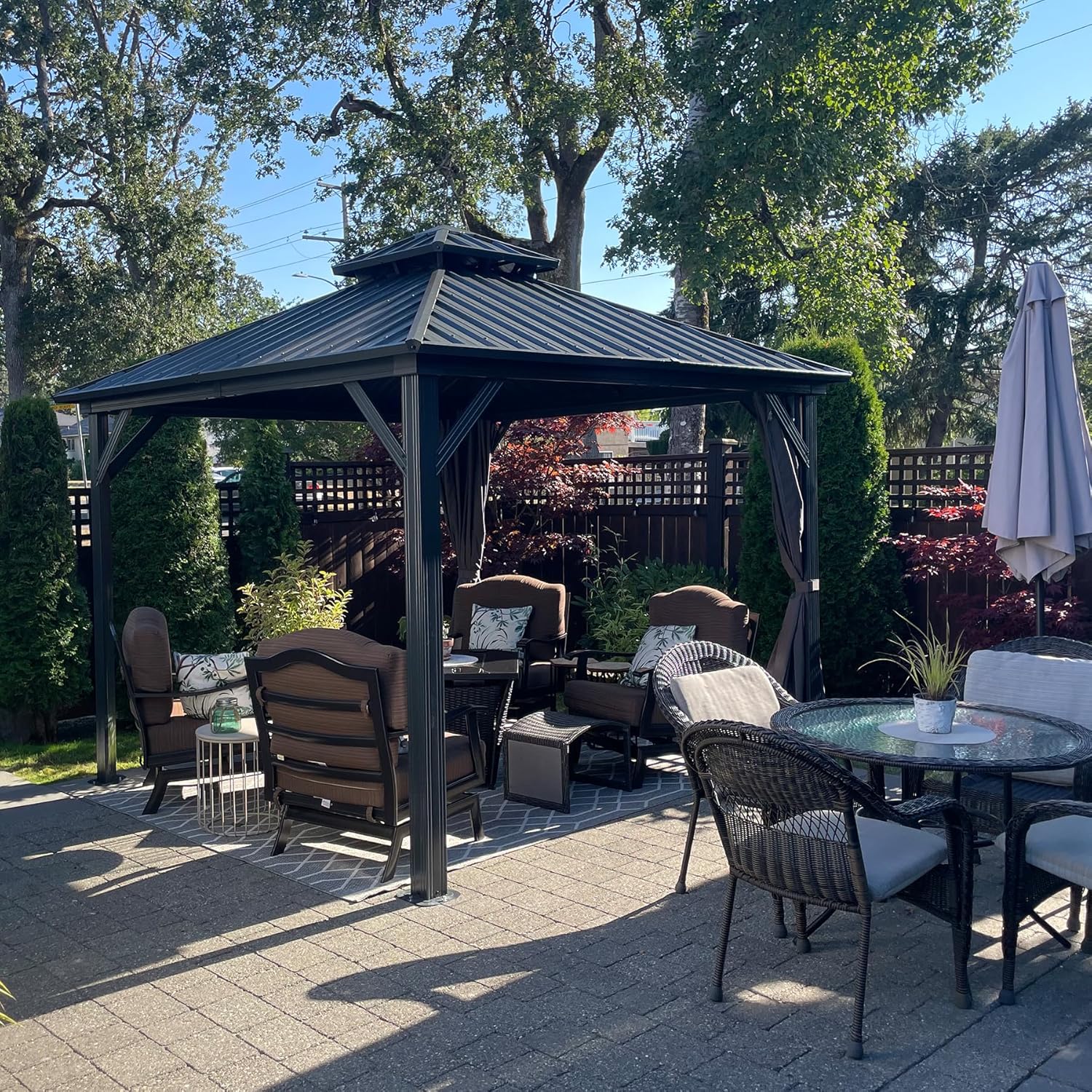 Domi 12ft x 12ft Hardtop Gazebo for Your Outdoor Space