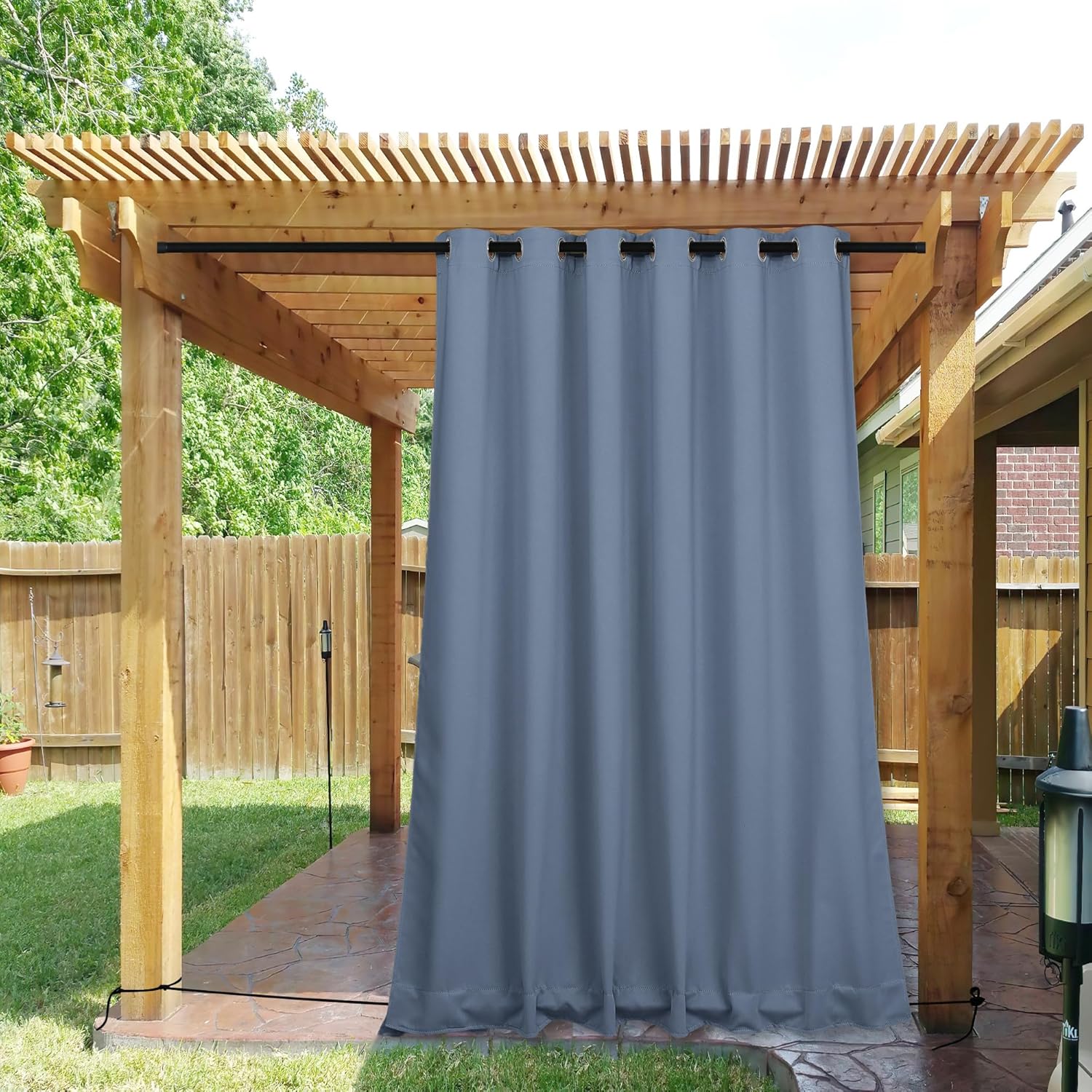NICETOWN Outdoor Curtains for Patio Waterproof & Windproof 84in