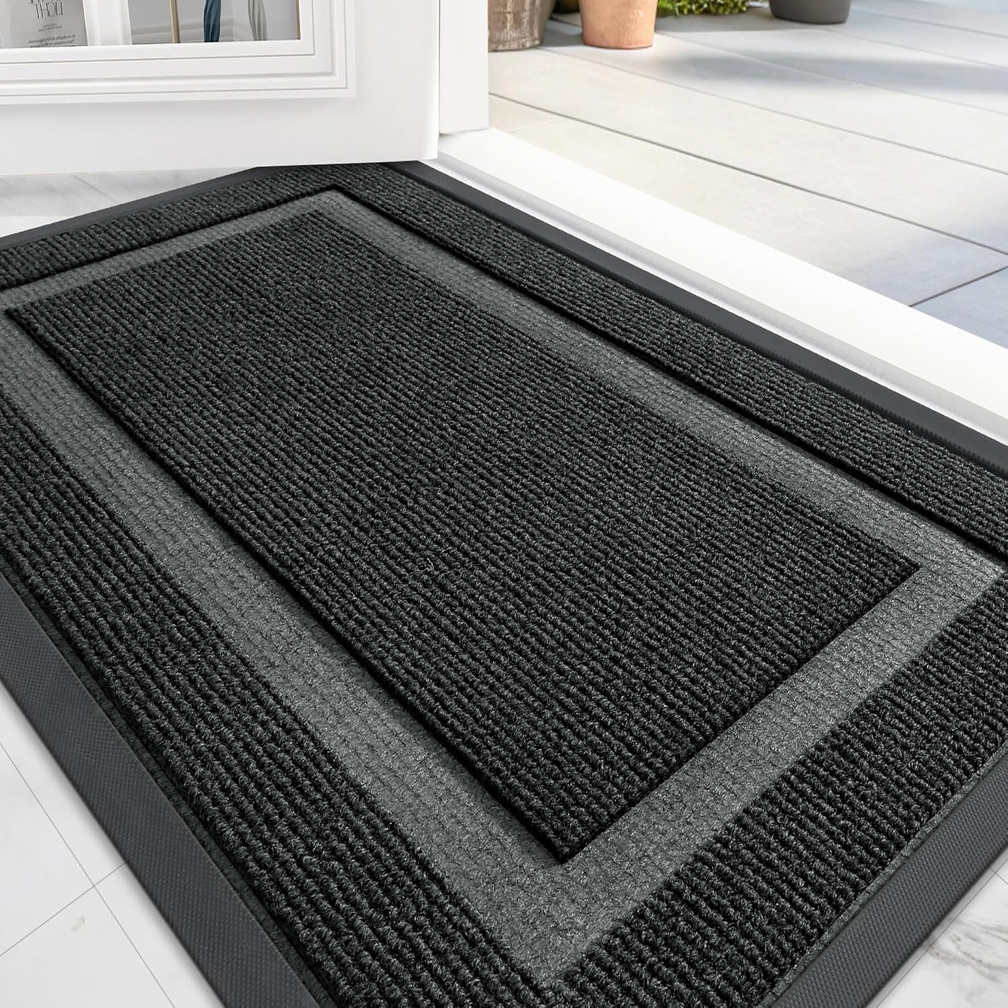 OLANLY Waterproof All-Season Door Mat for Indoor Outdoor Use